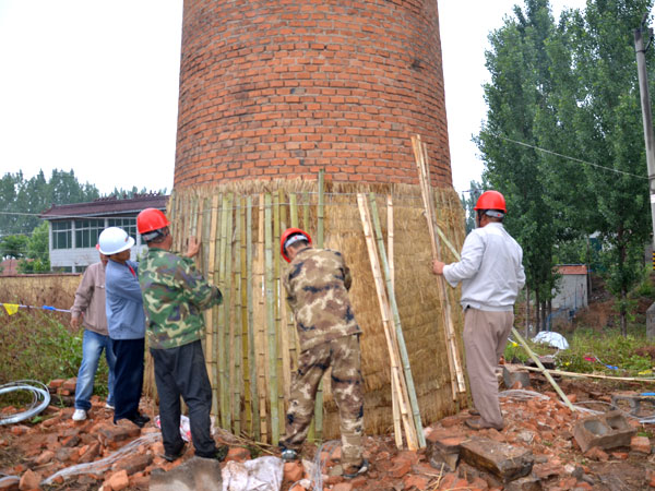 汶源(50米)煙囪爆破工程